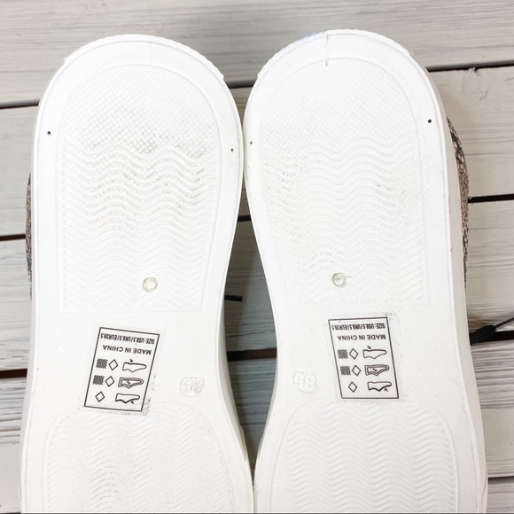 NEW Qupid Faux Snakeskin Chunky Platform Sneakers 8.5 - Picture 10 of 10